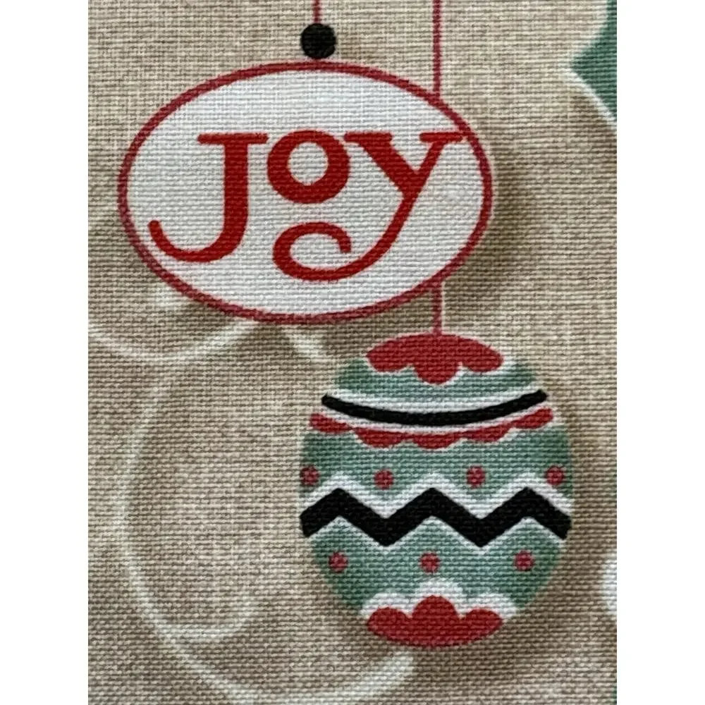 Christmas Ornaments Sewing Crafts Quilting Cotton Fabric 50” X 44”
